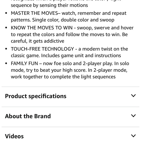 Simons Interactive Color Challenge Game - Red, Green, Blue - Picture 6 of 6